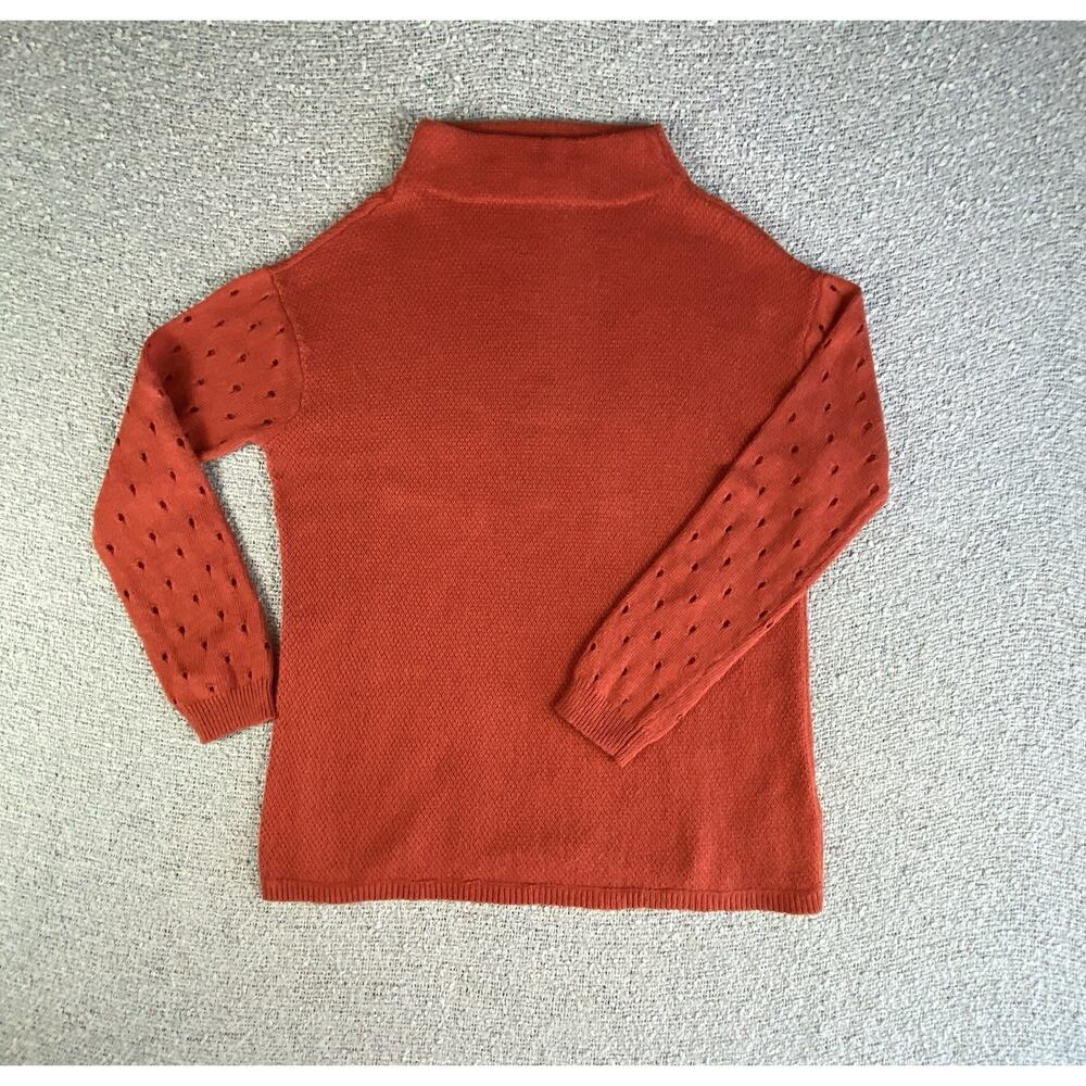 Moth by Anthropologie Cotton Cashmere Sweater Women’s M Mock Neck Quiet Luxury